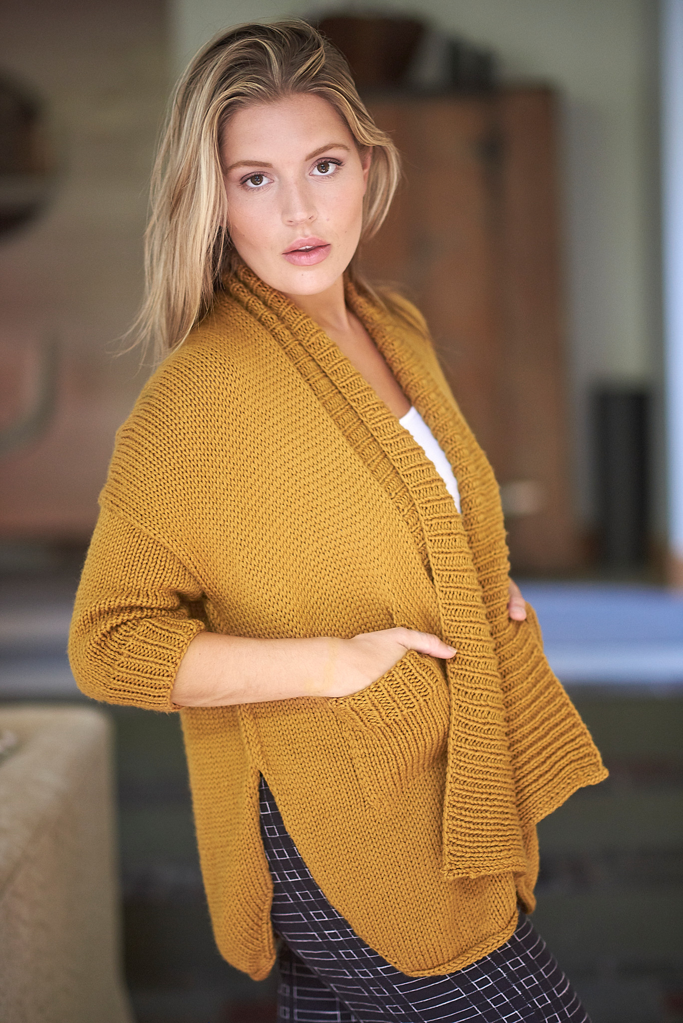 Keeler Cardigan knit in Berroco Ultra Wool Chunky
