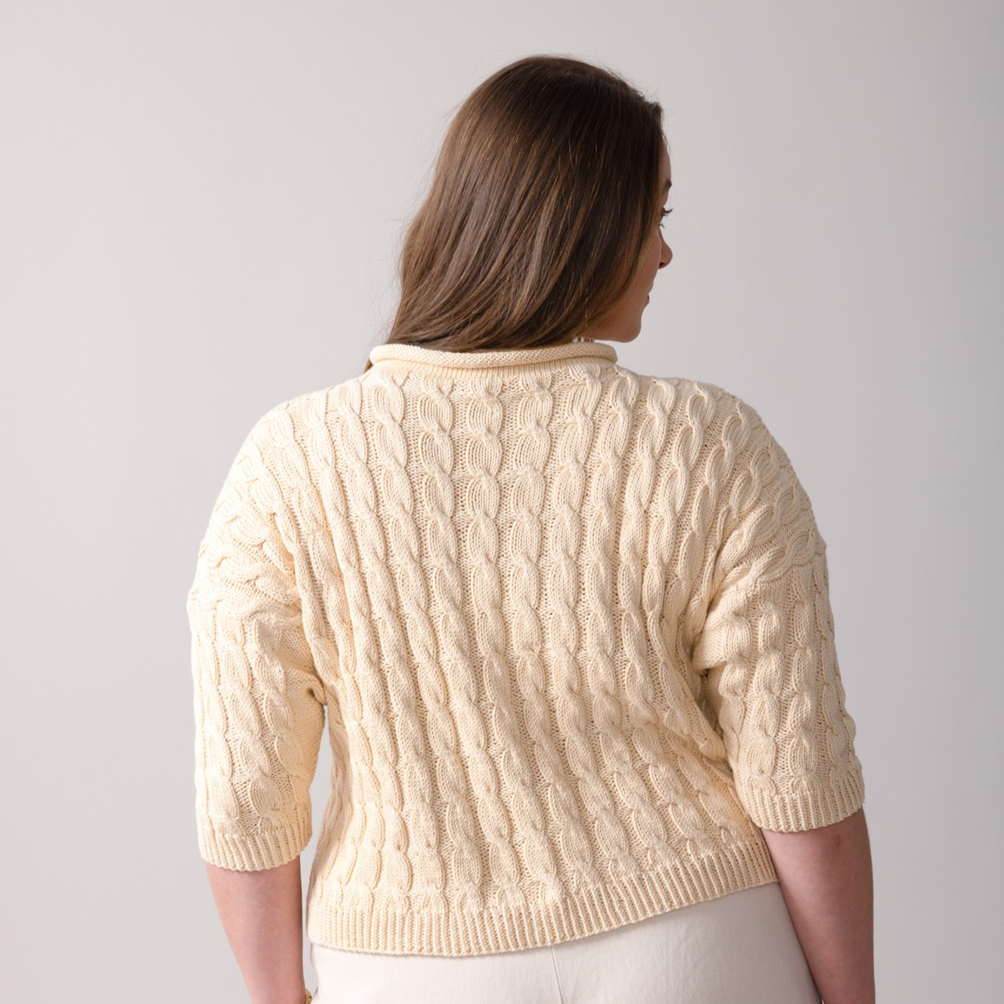 Castle Hill knit in Berroco Modern Cotton