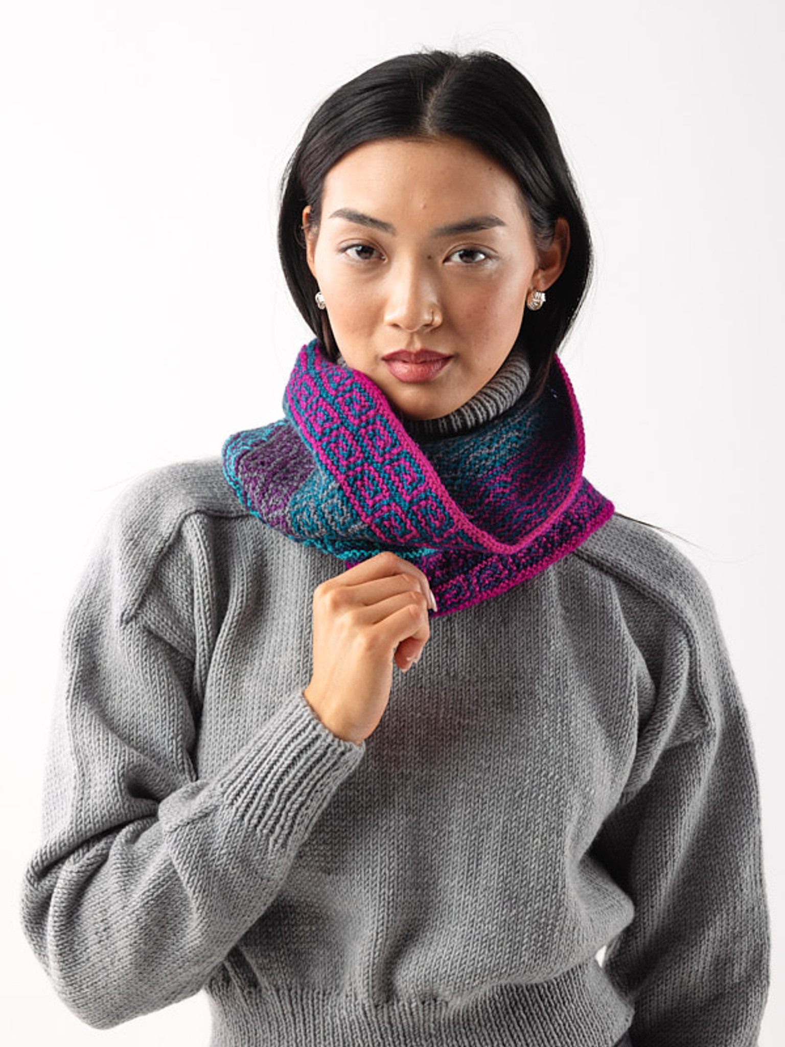 Godey knit in Berroco Lanas Light Mini Color Pack