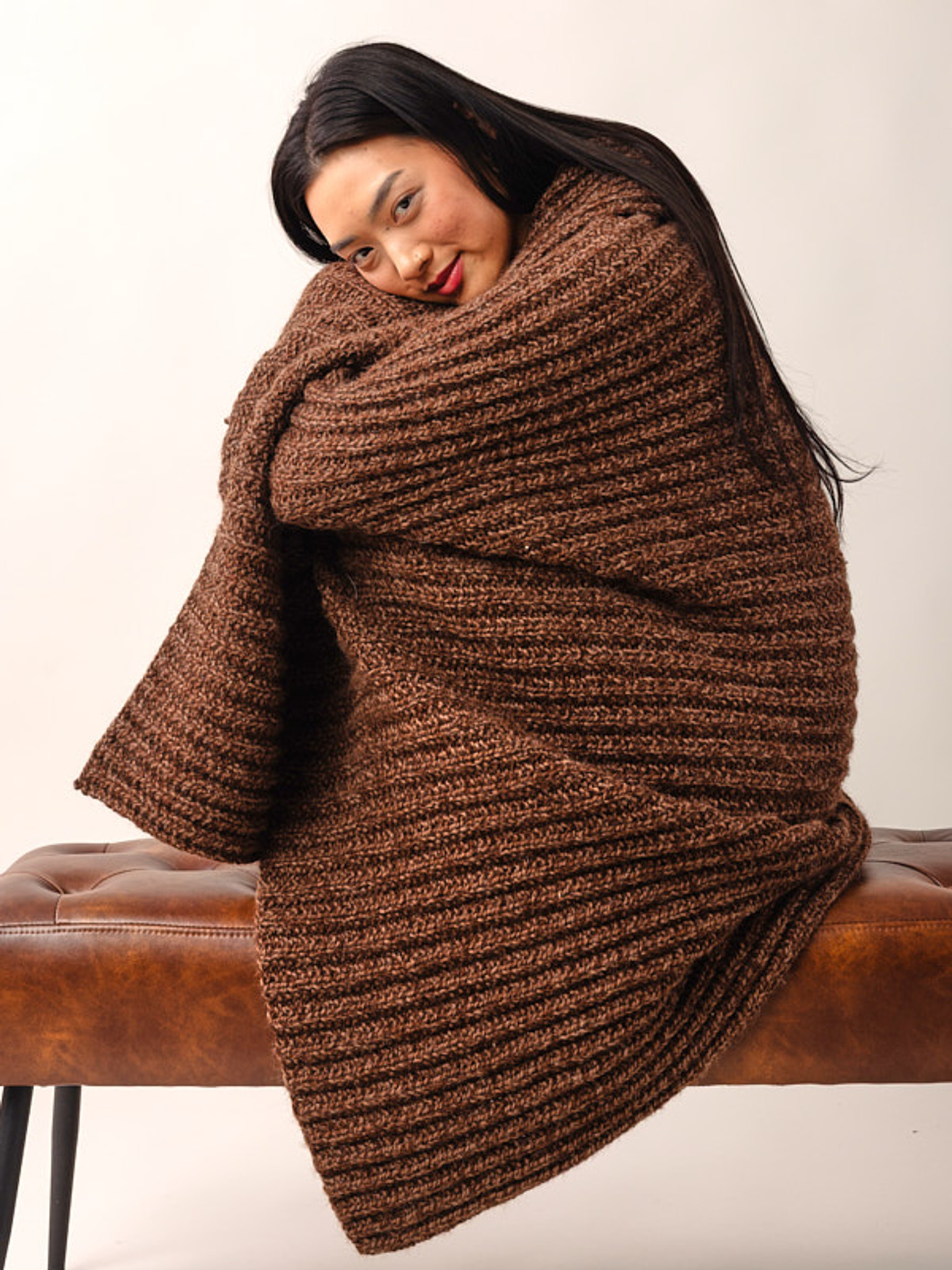 Pine Satin knit in Berroco Ultra Alpaca Chunky Natural