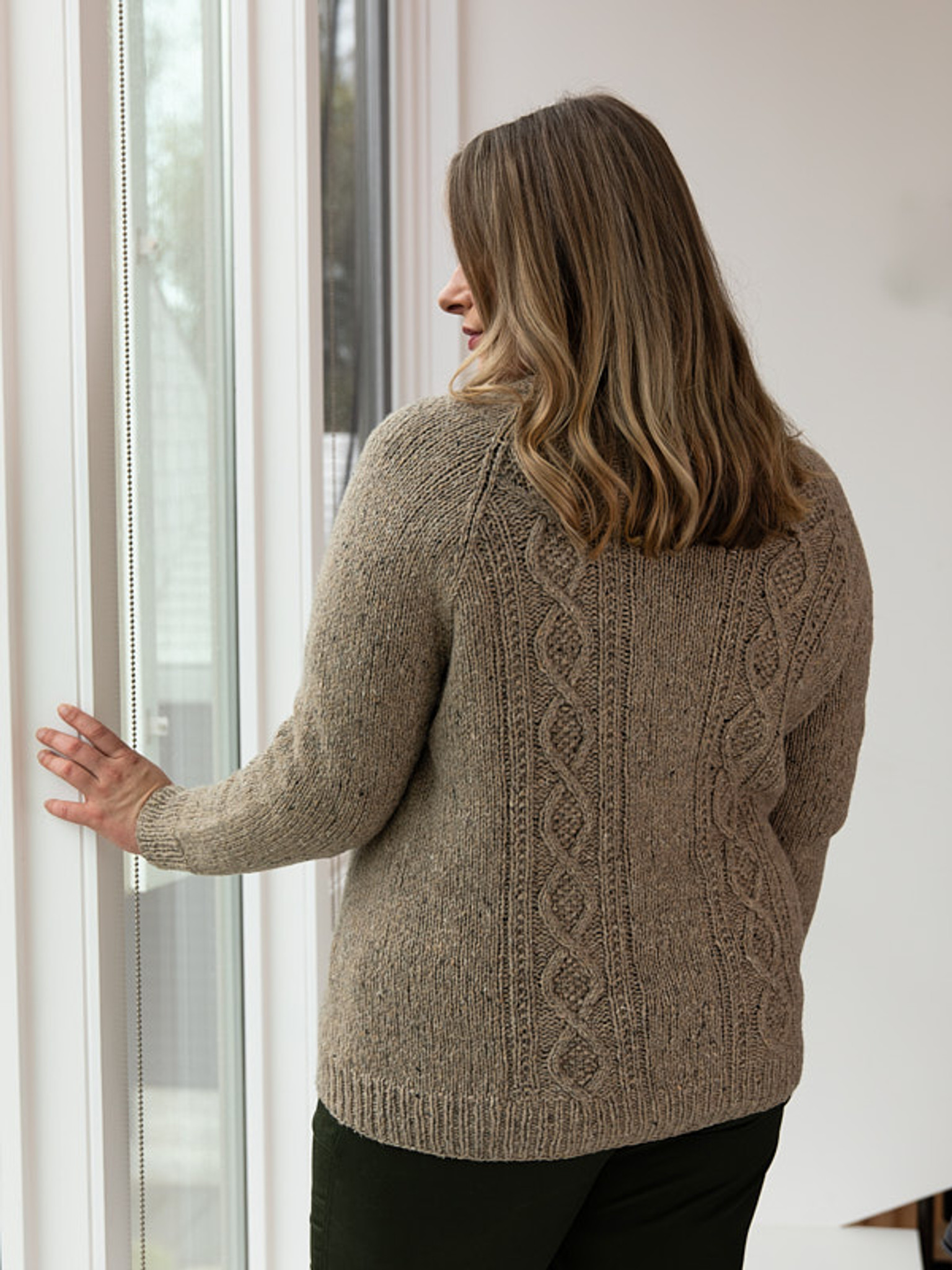 Karla knit in Berroco Millstone Tweed