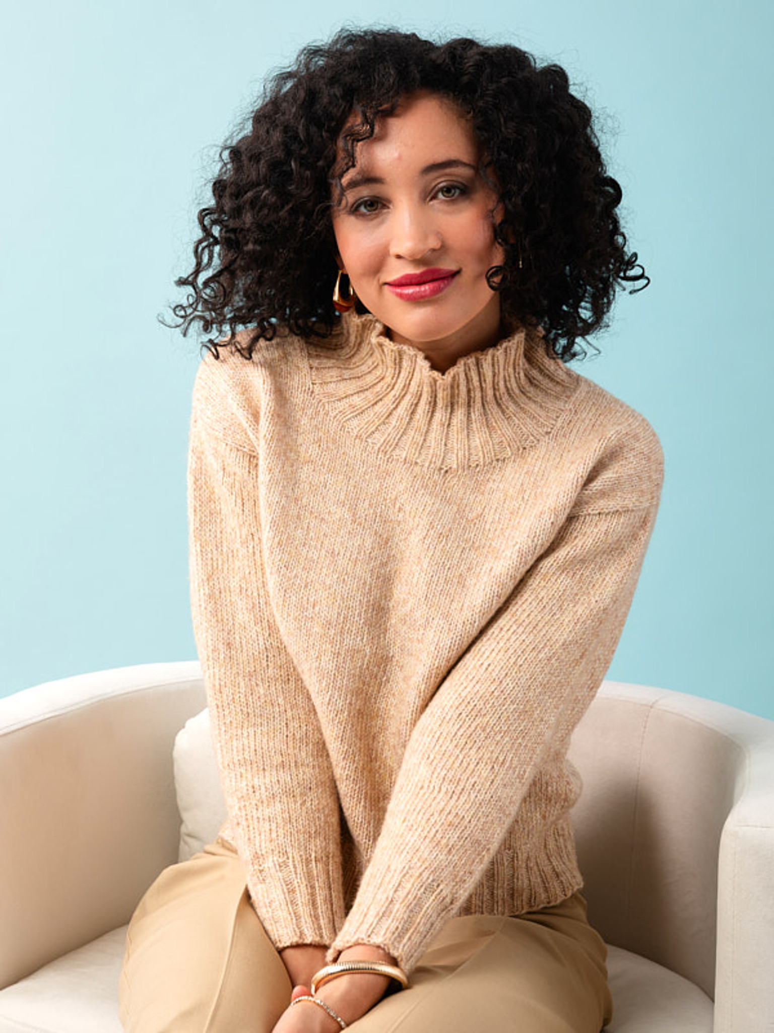 Decious knit in Berroco Aurelia