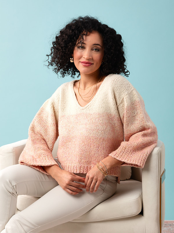 Titus knit in Berroco Aurelia