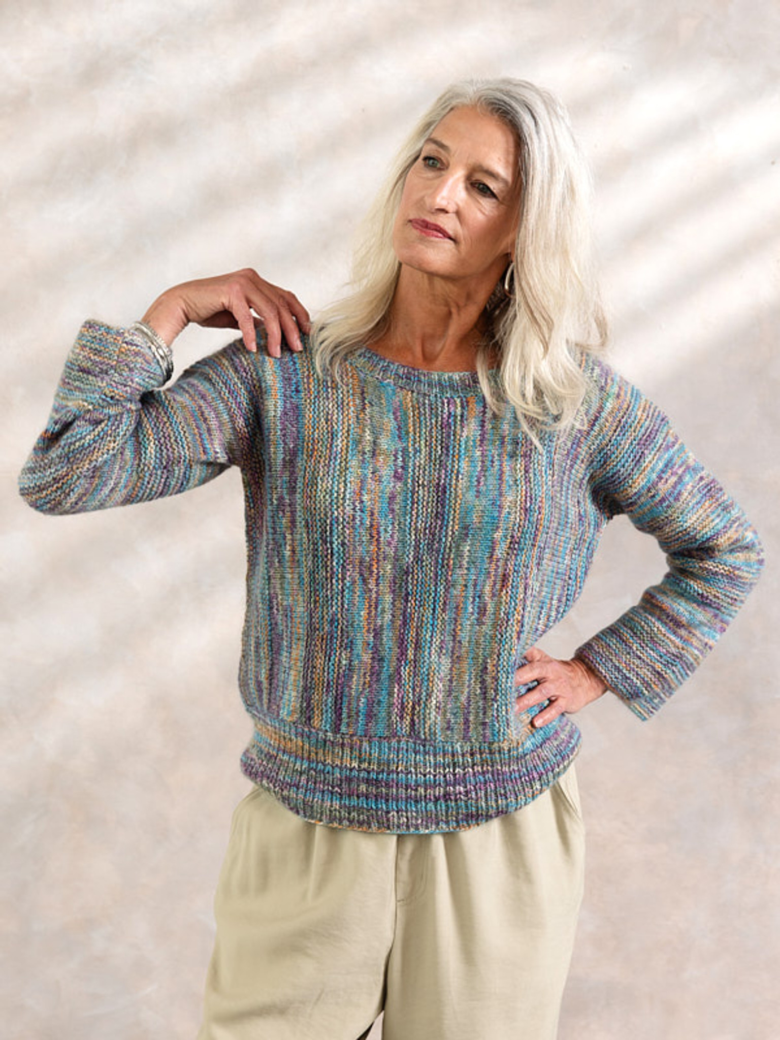 Amelia knit in Berroco Vellina & Aerial