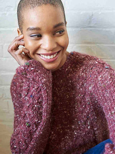 ニット/セーター Eaphi  hand design over knit Womens Asymmetrical Sweater Knitting Pattern - S/S - Intermediate