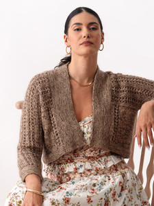 Heartleaf knit in Berroco Vintage Sock & Berroco Aerial