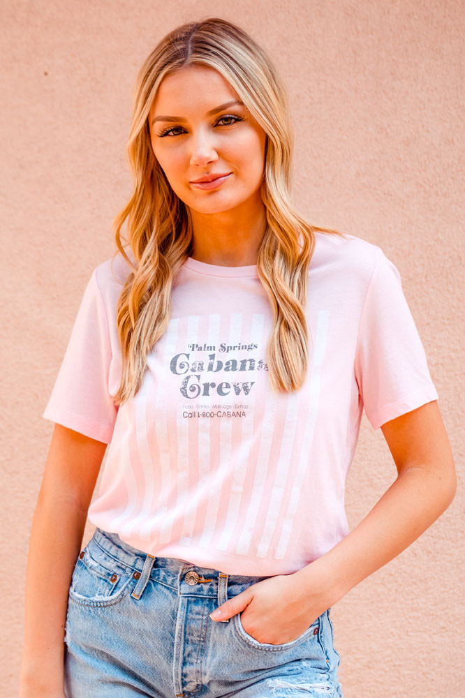 Cabana Crew Striped T (Pink)