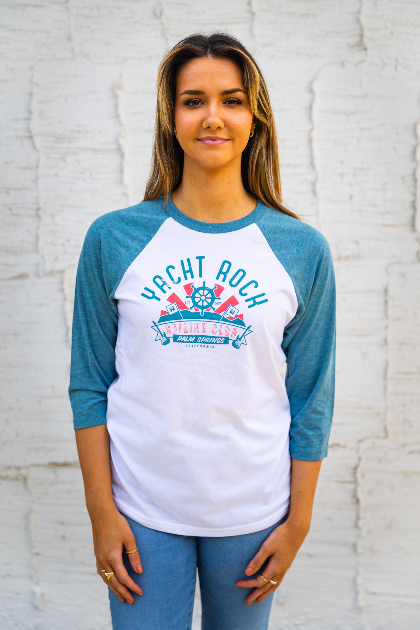 ☆ NAUTICA ☆ YACHT CLUB RAGLAN T-SHIRT Yacht Club Graphic T-Shirt | Nautica