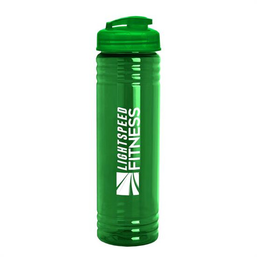 24 oz. Slim Fit UpCycle rPET Bottle with Flip Lid - SS-Ink