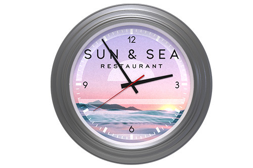USA Made 14″ Chrome Plated Clock