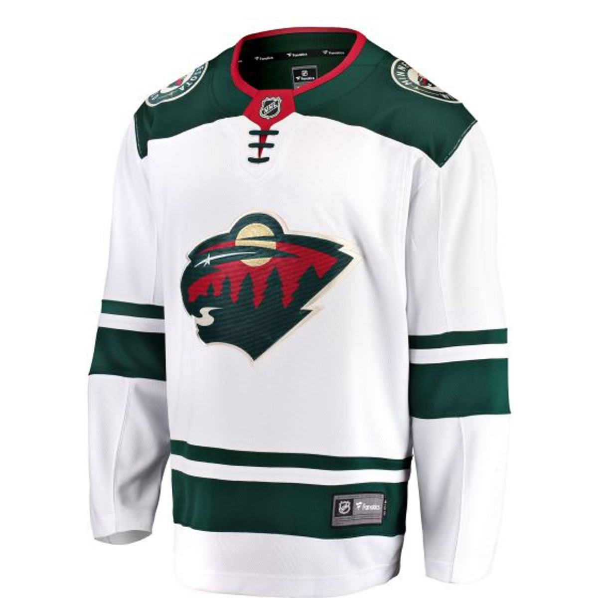 Minnesota Wild Road Fanatics White Jonas Brodin Jersey