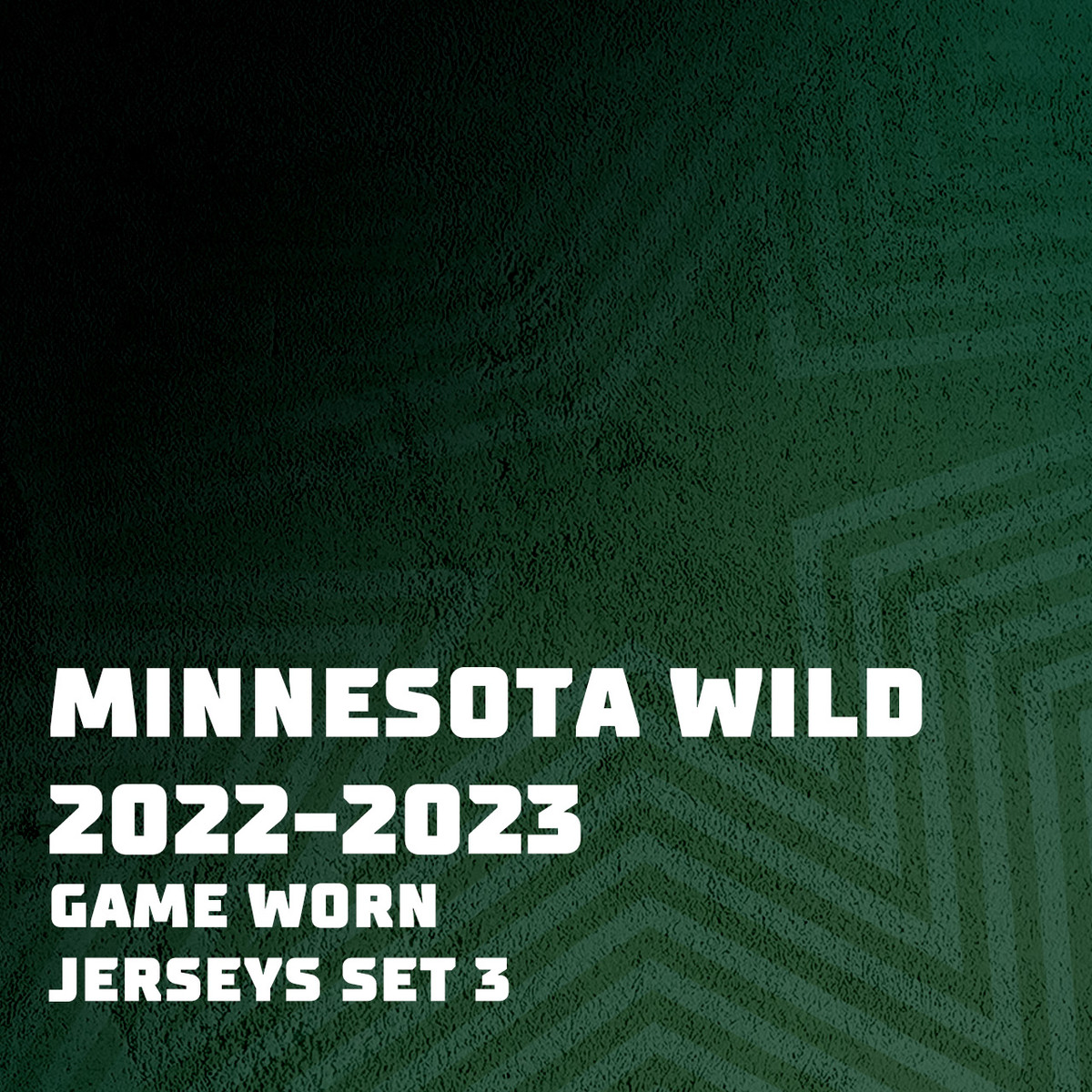 Minnesota Wild 22-23 Game Worn Jerseys Set 3