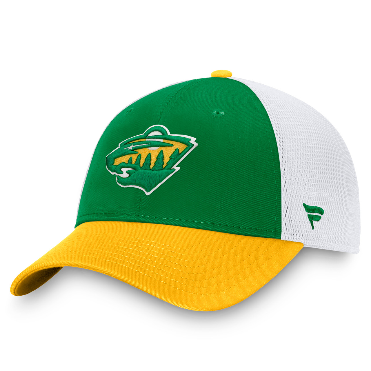 Women's Fanatics Branded Black/White Minnesota Wild Exclusive Trucker  Snapback Hat