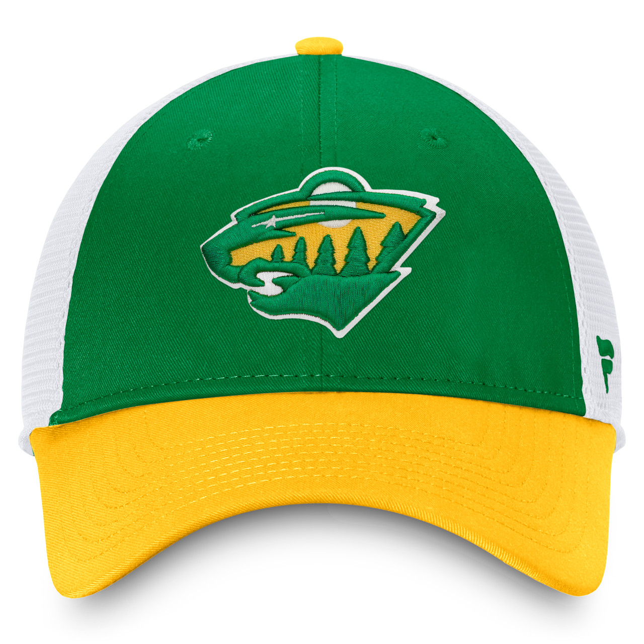 Youth Green Minnesota Wild Slouch Trucker Adjustable Hat