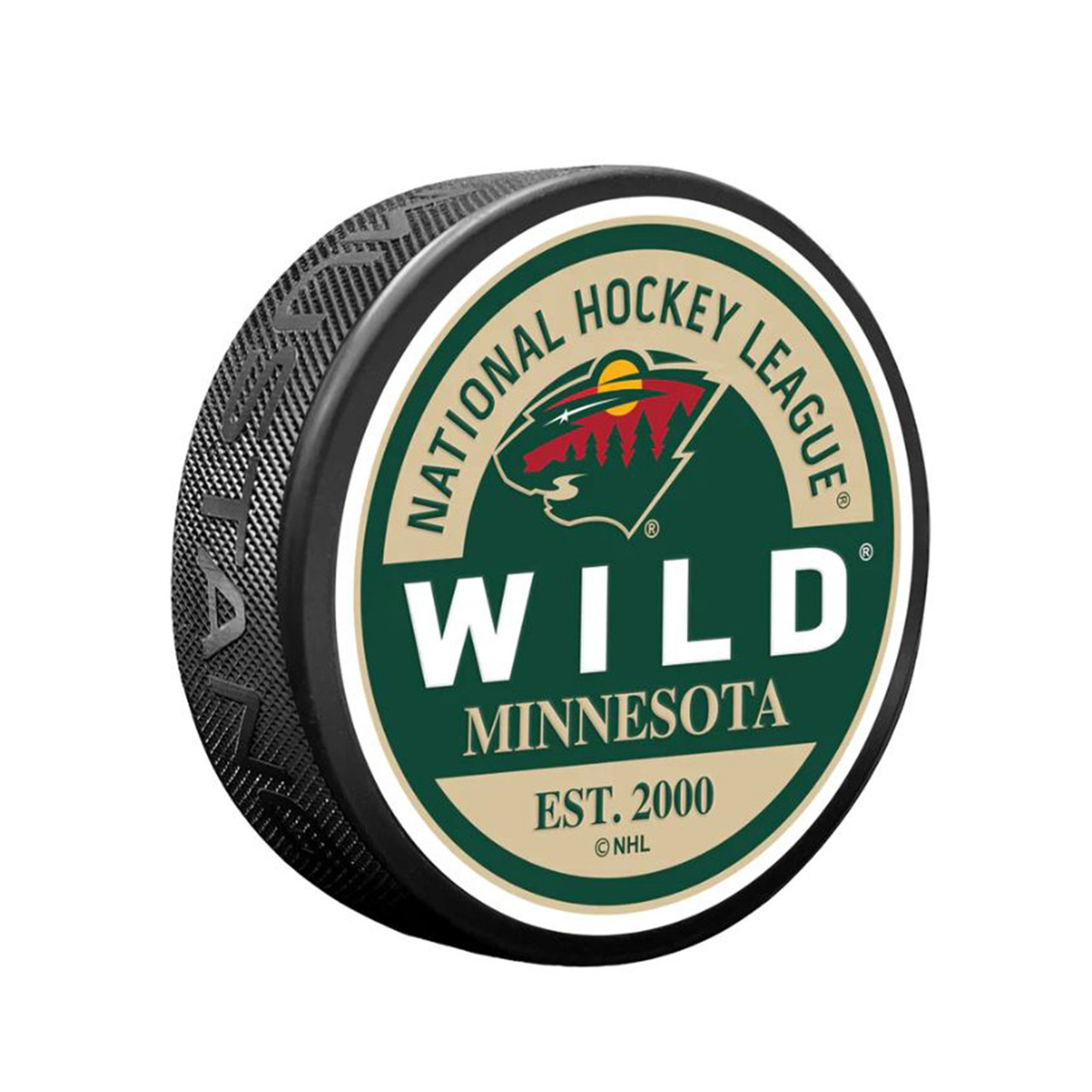 Minnesota Wild 2023 Stanley Cup Playoffs Hockey Puck - Green