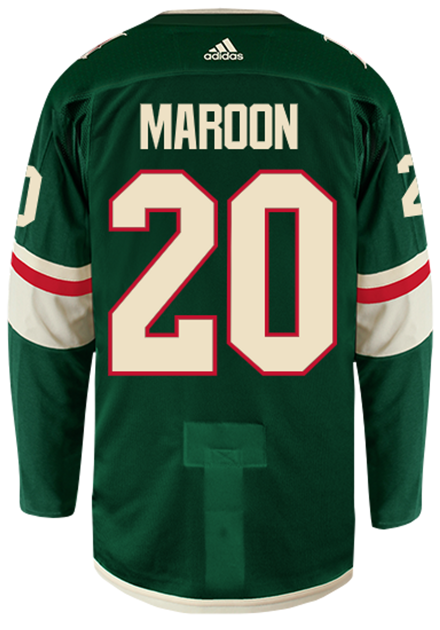 Home Green Adidas Authentic Pat Maroon Jersey