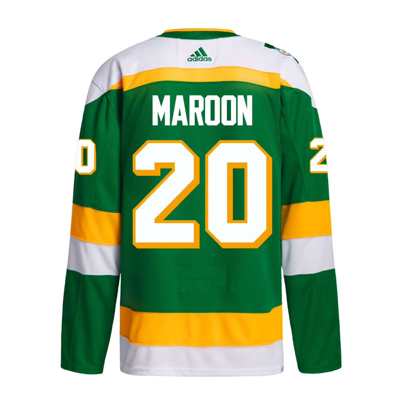 Home Green Adidas Authentic Pat Maroon Jersey