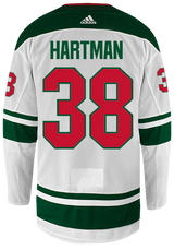 Road White adidas Authentic Ryan Hartman Jersey