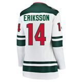 Minnesota Wild Women's Road Fanatics White Joel Eriksson Ek Jersey