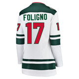 Minnesota Wild Women's Road Fanatics White Marcus Foligno Jersey