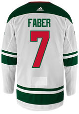 Road White adidas Authentic Brock Faber Jersey