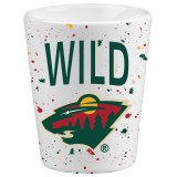 Minnesota Wild Speckled Ceramic Shot Glass