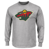 Minnesota Wild Big & Tall Long Sleeve Heather Grey Tee