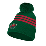 Minnesota Wild Stripped Cuff w/Pom Knit