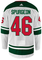 Jared Spurgeon Adidas Minnesota Wild Jersey Youth Size L/XL Green (fits  20x31)