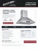 Ascension 30” 400CFM Stainless Steel Range Hood