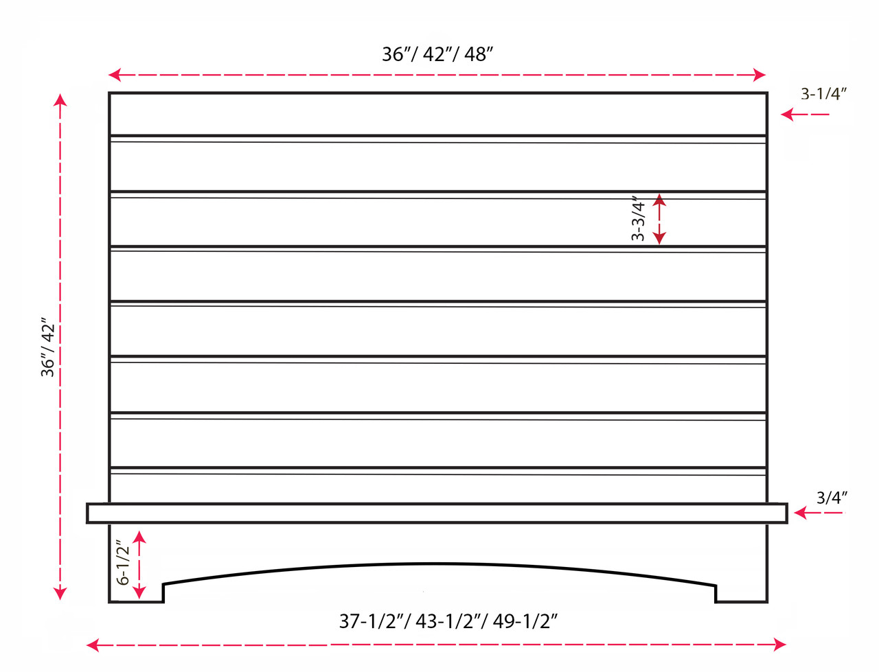 Castlewood 48 x 36 Shiplap Arched Box Range Hood with Trim - SY-WSLBA-4836