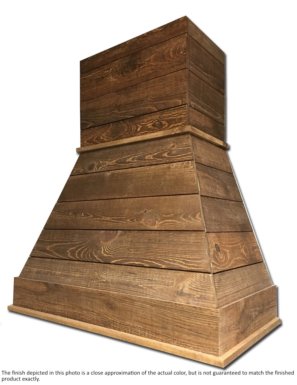 Castlewood 30" Rustic Shiplap Chimney Range Hood, Brown SY-WCSLR-30-Brown