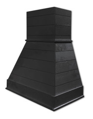 Castlewood 30" Rustic Shiplap Chimney Range Hood, Black SY-WCSLR-30-BK