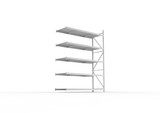 META MINI-RACK | Weitspannregal | Anbauregal | 3000 x 2200 x 800 mm | Stahlpaneelböden | 5 Lagerebenen à 600 kg