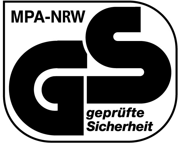 GS-Gütezeichen für geprüfte Sicherheit vom Materialprüfungsamt MPA