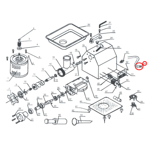 Part 54 Power Cord & Plug For Commercial Electric Meat Grinder 1 HP