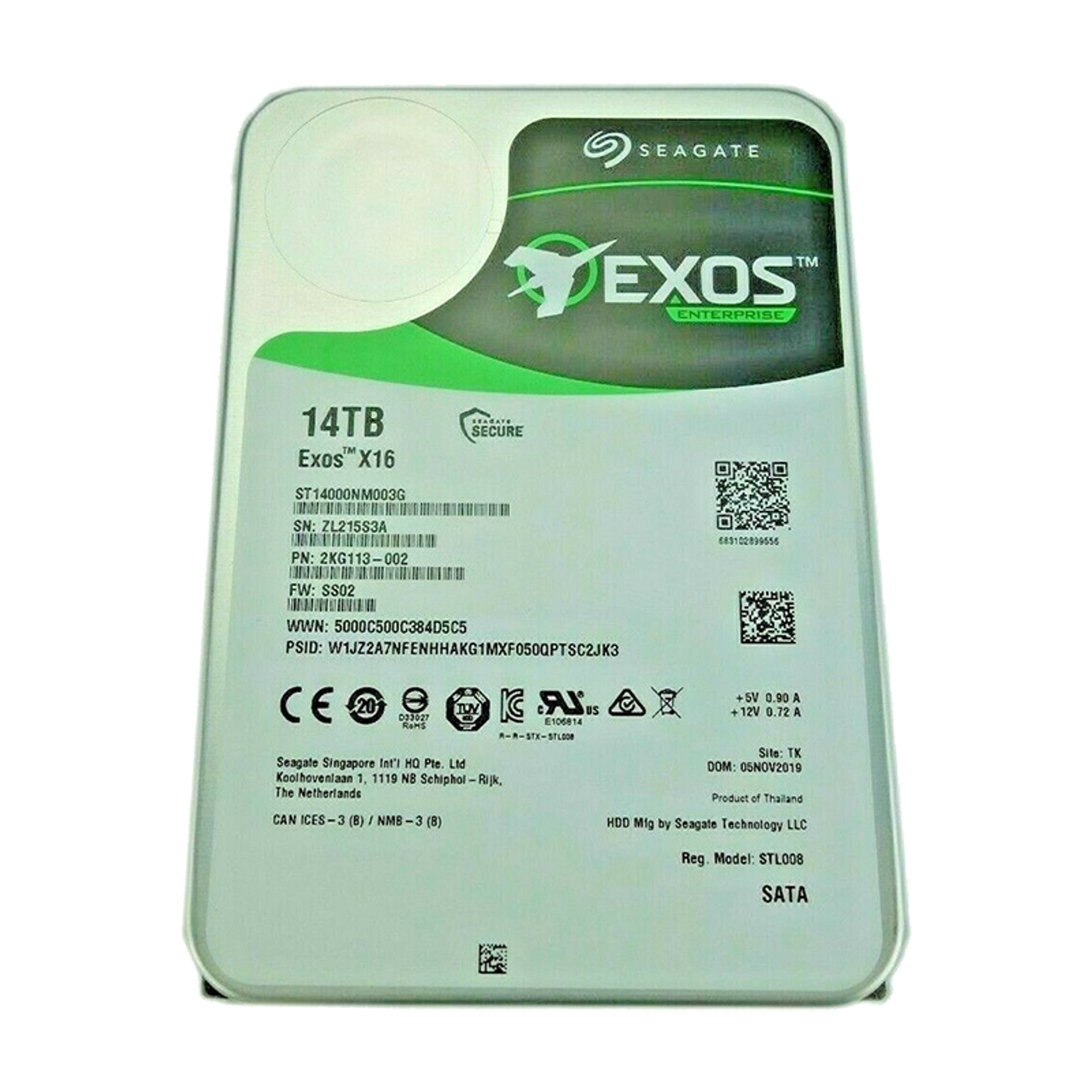 Seagate Exos X16 ST14000NM001G 14TB SATA 3.5 HDD —