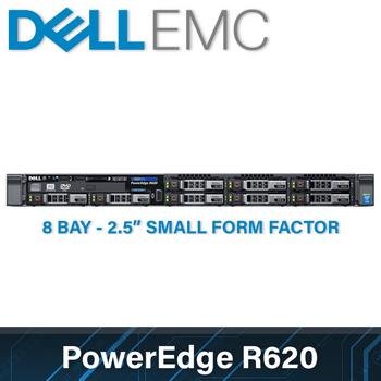 Dell EMC 12G PowerEdge R620 - 8 Bay 2.5 Inch Small Form Factor - 1U Server - Configure to Order