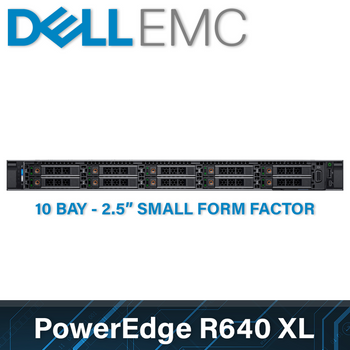 Dell EMC 14G PowerEdge R640XL - 10 Bay 2.5 Inch Small Form Factor - 1U Server - Configure to Order