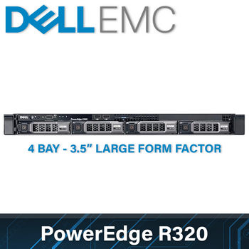 Dell EMC 12G PowerEdge R320 - 4 Bay 3.5 Inch Large Form Factor - 1U Server - Configure to Order