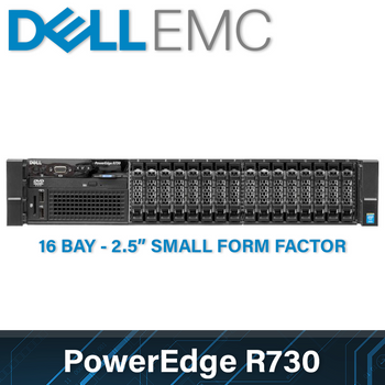 Dell EMC 13G PowerEdge R730 - 16 Bay 2.5 Inch Small Form Factor - 2U Server - Configure to Order