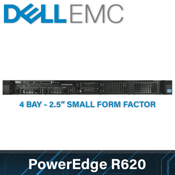 Dell EMC 12G PowerEdge R620 - 4 Bay 2.5 Inch Small Form Factor - 1U Server - Configure to Order