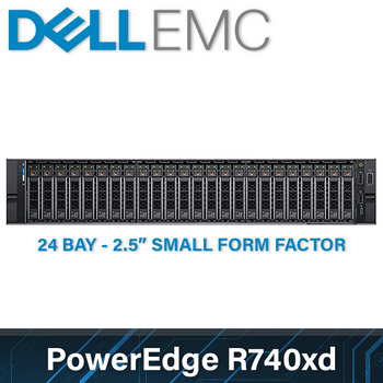 Dell EMC 14G PowerEdge R740xd - 24 Bay 2.5 Inch Small Form Factor - 2U Server - Configure to Order