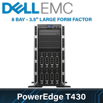 Dell EMC 13G PowerEdge T430 - 8 Bay 3.5 Inch Large Form Factor - 5U Tower Server - Configure to Order