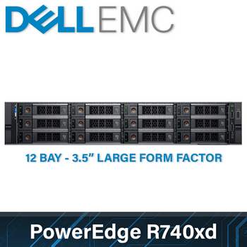 Dell EMC 14G PowerEdge R740xd - 12 Bay 3.5 Inch Large Form Factor - 2U Server - Configure to Order