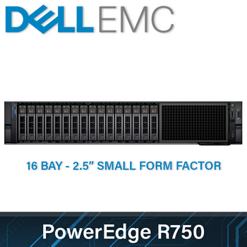 Dell EMC 15G PowerEdge R750 - 16 Bay 2.5 Inch Small Form Factor - 2U Server - Configure to Order Dell EMC 15G PowerEdge R750 - 16 Bay 2.5 Inch Small Form Factor - 2U Server - Configure to Order