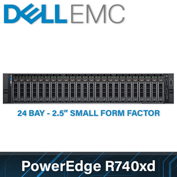 Dell EMC 14G PowerEdge R740xd - 24 Bay 2.5 Inch Small Form Factor - 2U Server - Custom Configuration