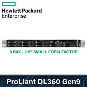 HPE Enterprise ProLiant DL360 G9 - 8 Bay 2.5 Inch Small Form Factor - 1U Server - Configure to Order