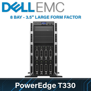 Dell EMC 13G PowerEdge T330 - 8 Bay 3.5 Inch Large Form Factor - 5U Server  - Configure to Order