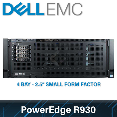 Serveur Dell PowerEdge R930 4U - 4x Xeon E7-8800 18-Cœur, 512 Go DDR4, H730p